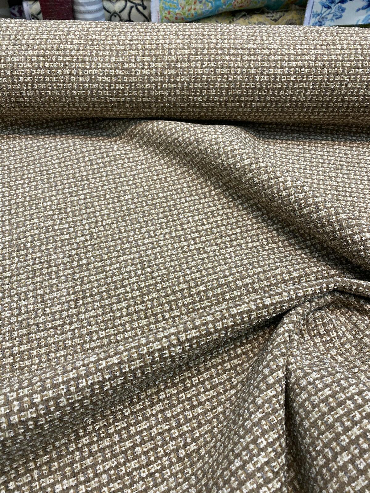 Rizzio Sand Chenille Fabric - Sand Bronze Beige Antique Gold, 54" Width (1 Yard)