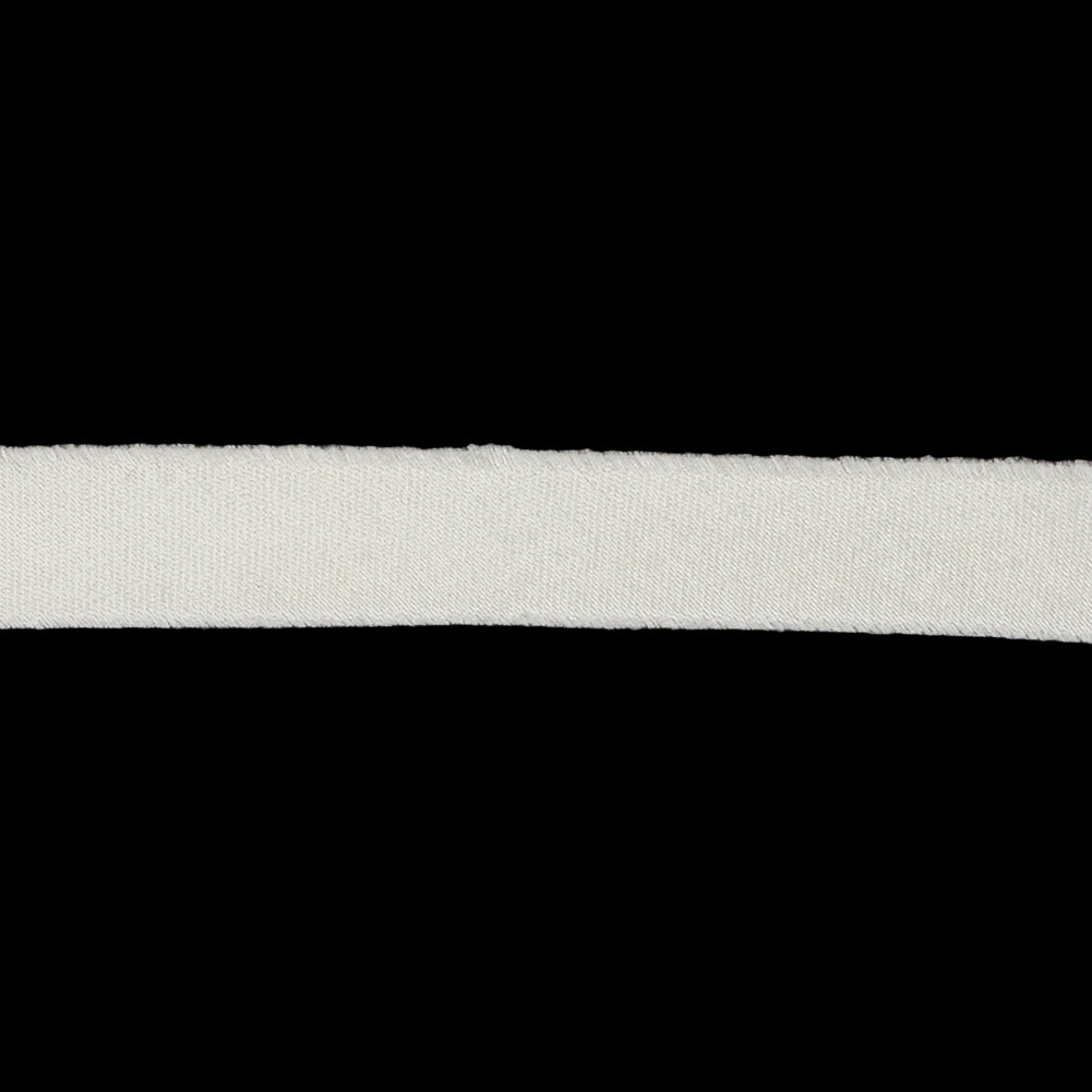Eggnog Silk Blend Double Faced Duchess Satin Bias Tape - 10mm