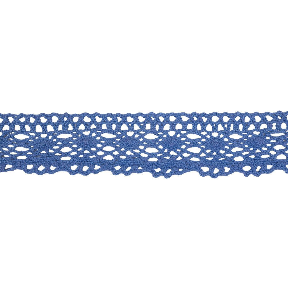 Sky Blue Classic Crochet Lace Trim - 2"
