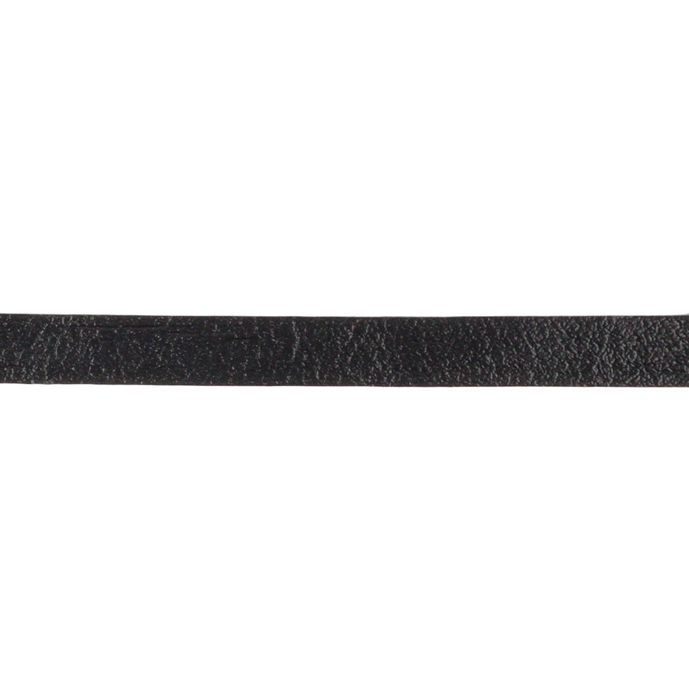 Black Textured Double Faced Faux Leather Tape Trim - 0.25"