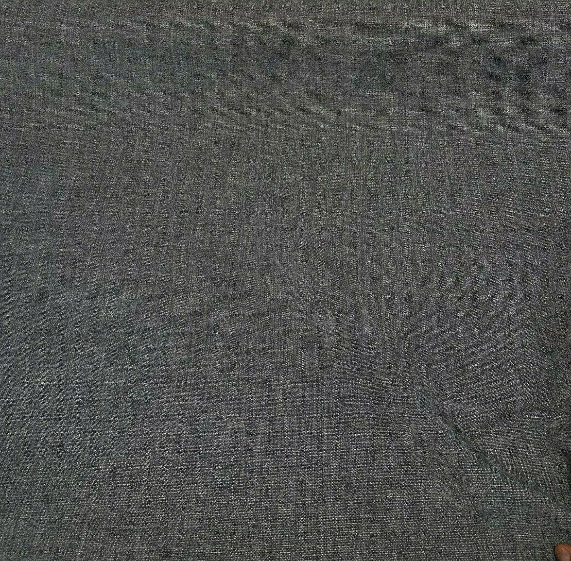 Mitchelle Charcoal Soft Chenille Upholstery Fabric - Charcoal Heather Effect, 54" Width (1 Yard)