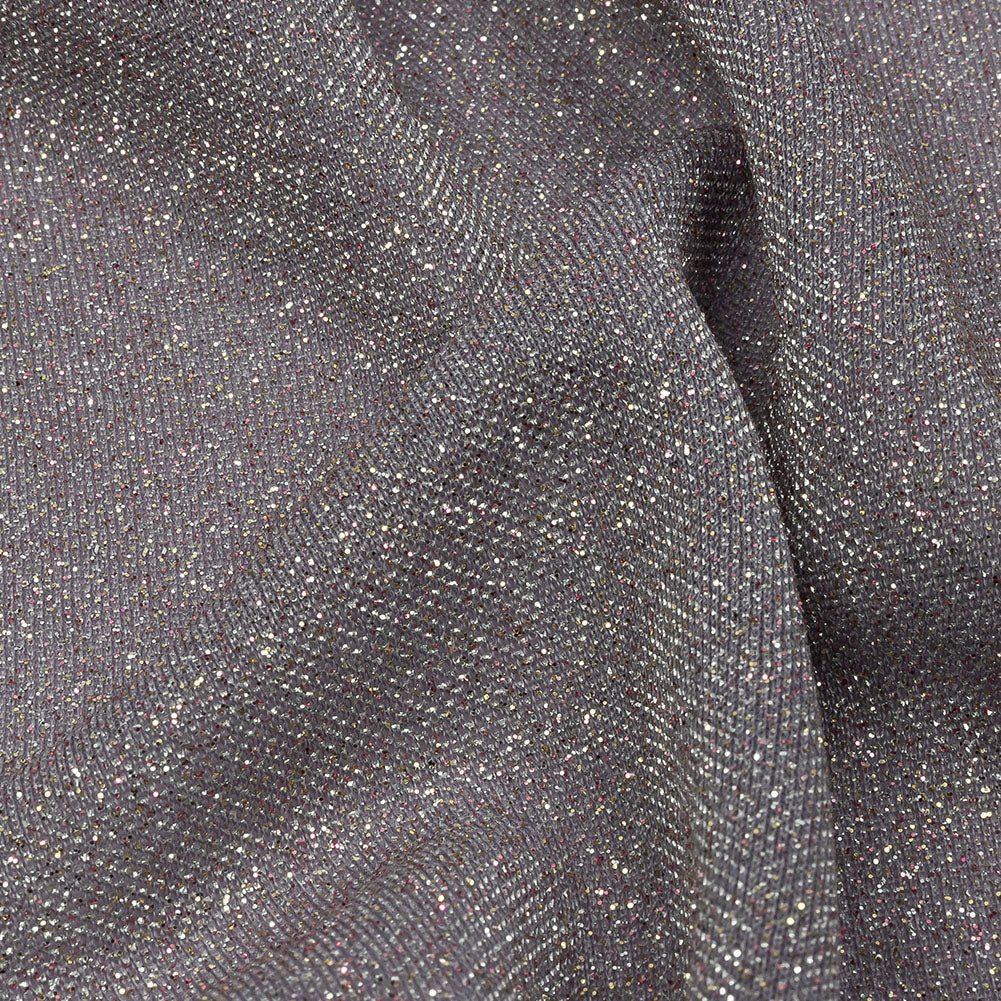 Nylon Knit with All-Over Glitter - Lilac and Silver - Sun Streams Collection