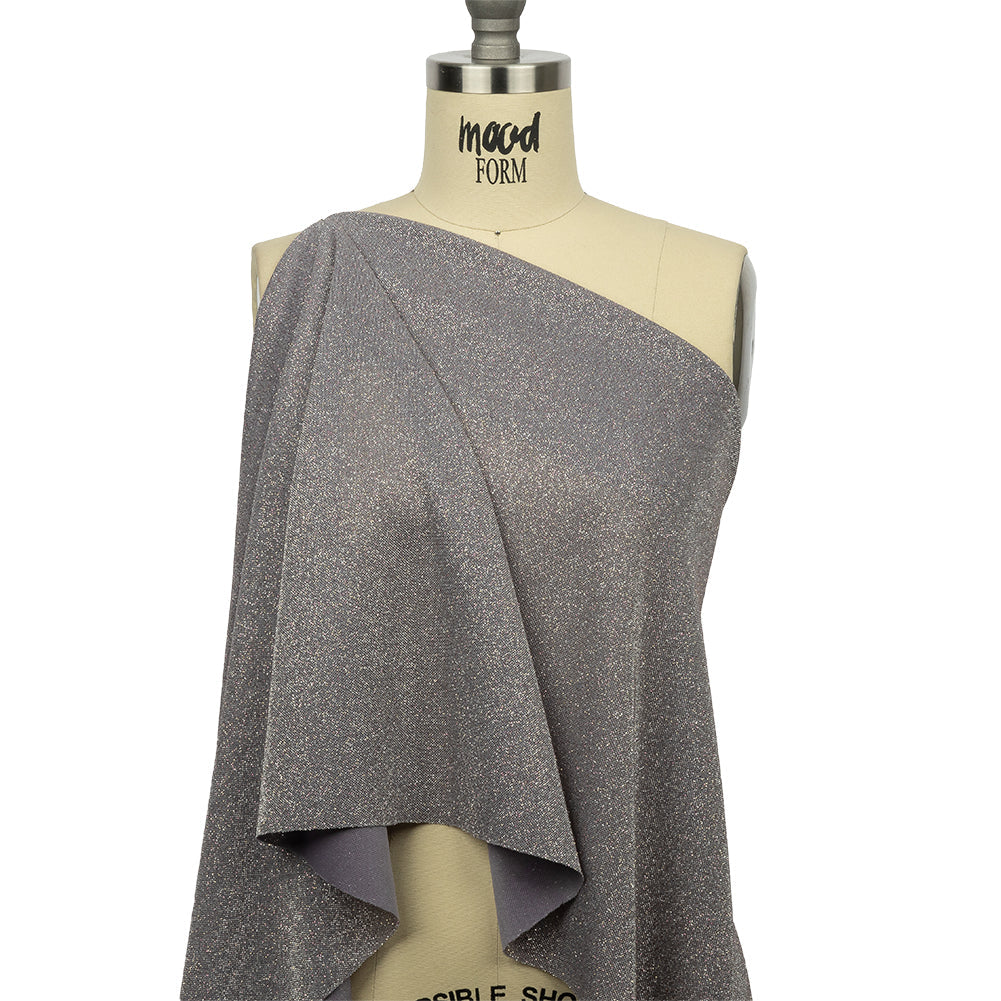 Nylon Knit with All-Over Glitter - Lilac and Silver - Sun Streams Collection