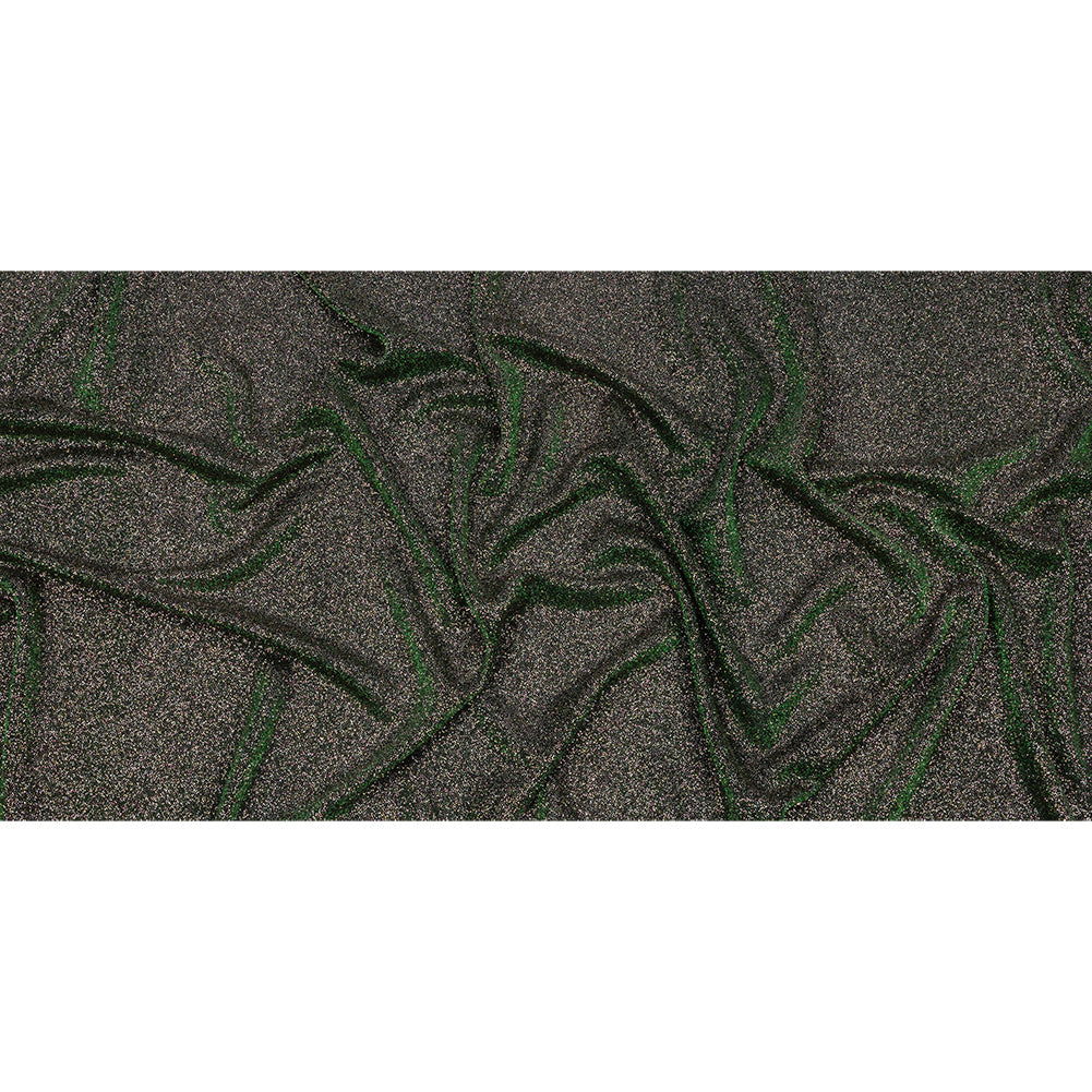 Nylon Knit with All-Over Glitter - Green - Sun Streams Collection