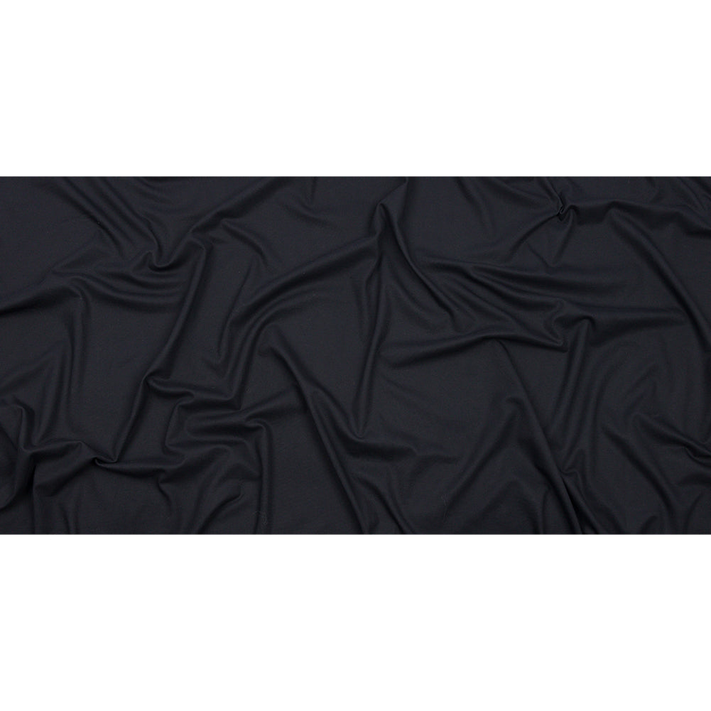 Black Stretch Rayon Interlock Knit