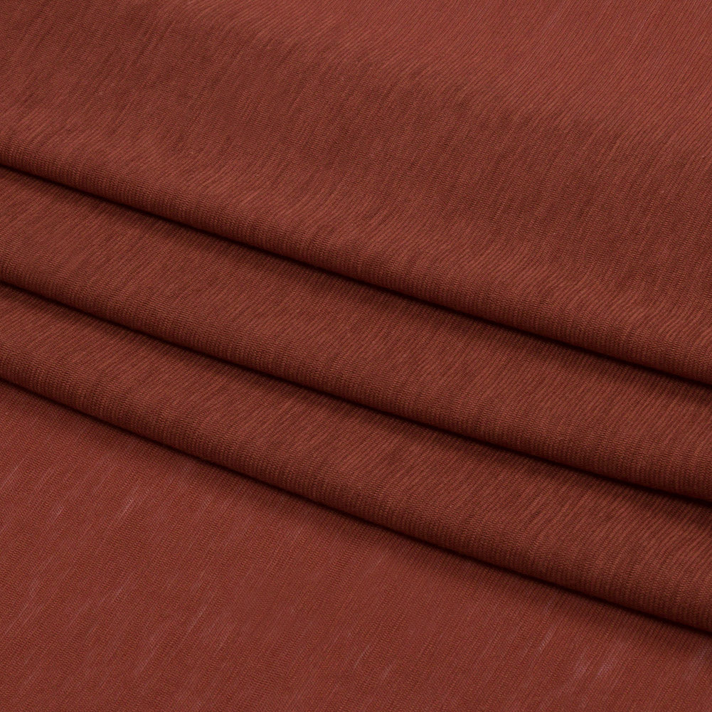 Terracotta Lightweight Cotton Jersey