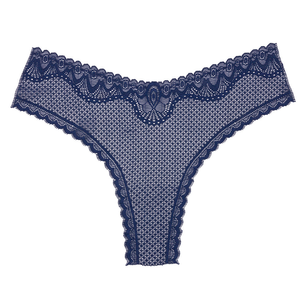 Navy Stretch Lace Panty Trim Panel - 10.25" x 14.25"