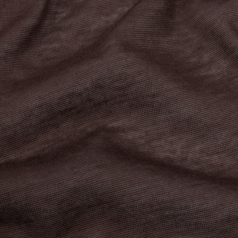 Famous Designer Brown Featherweight Cotton Jersey