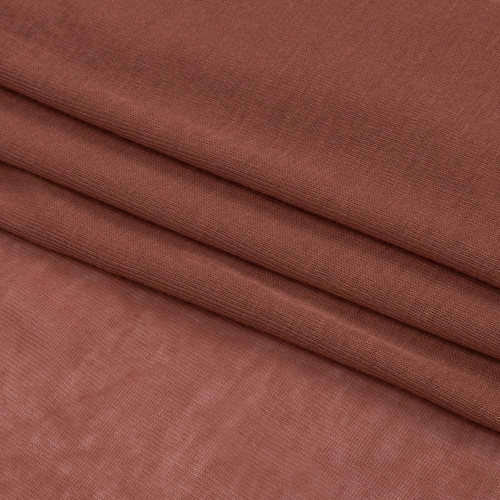 Famous Designer Light Rust Lightweight Cotton Interlock Knit
