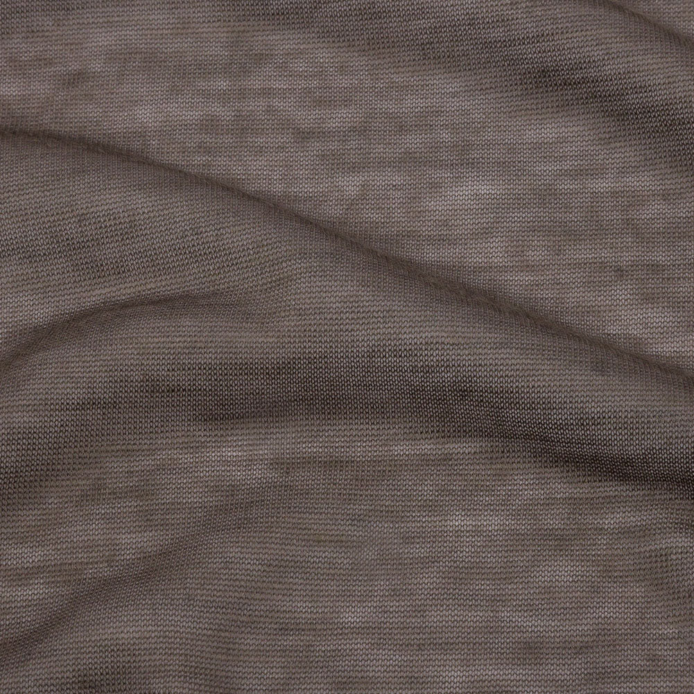 Famous Designer Taupe Featherweight Viscose and Cotton Jersey