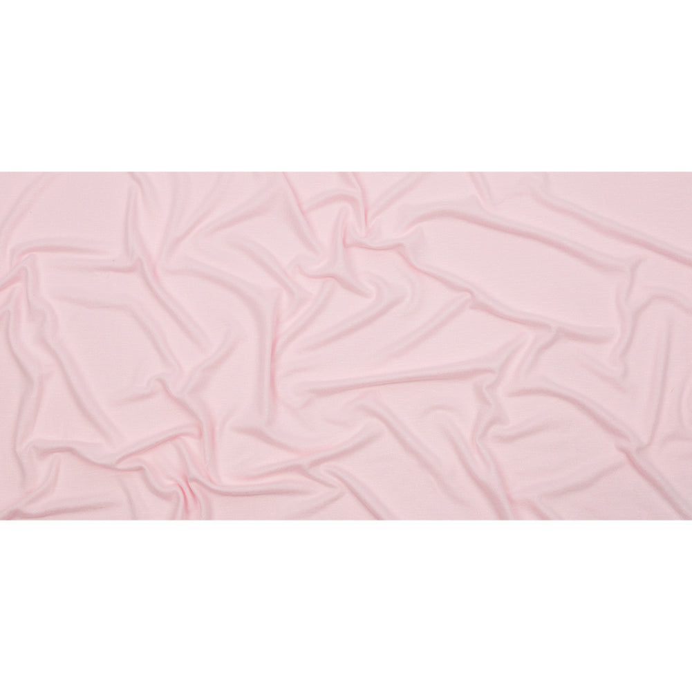 Light Pink Brushed Stretch Rayon and Polyester Sweater Knit