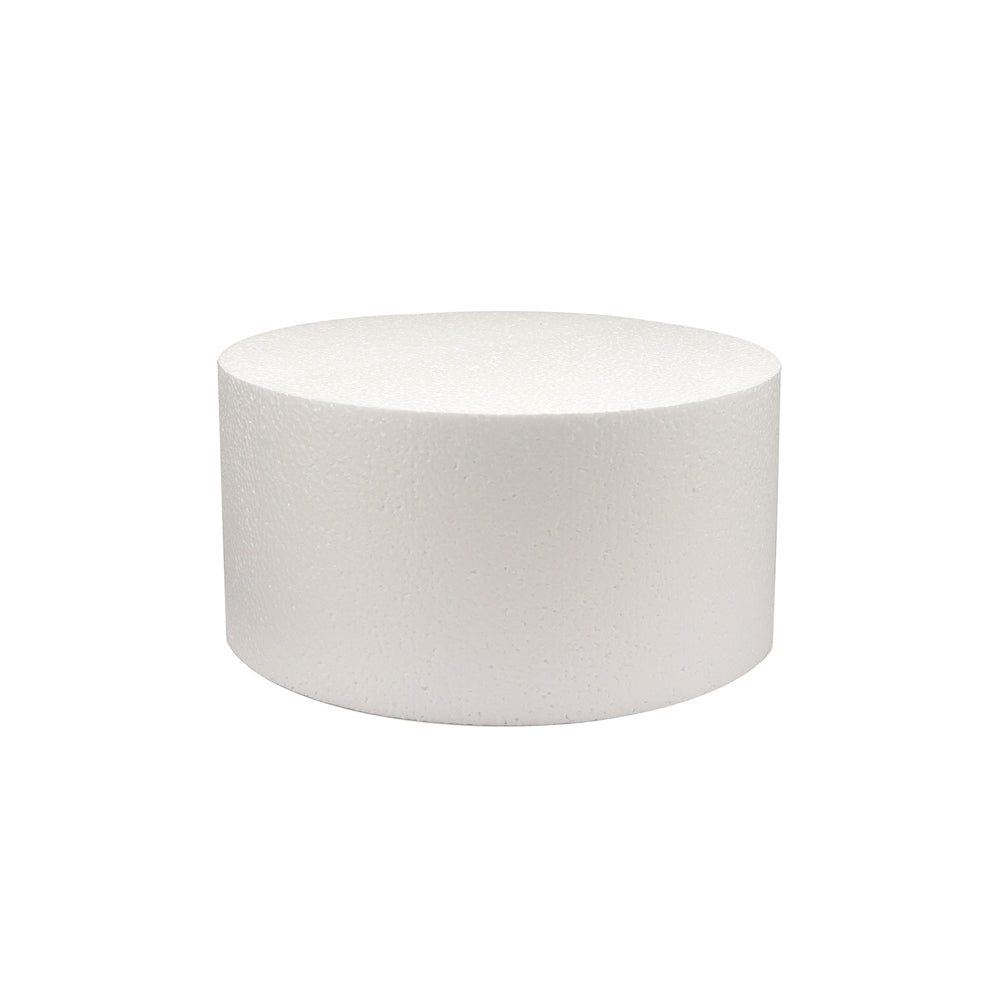 O'Creme Round Polystyrene Cake Dummy, 6" Diameter x 5" High