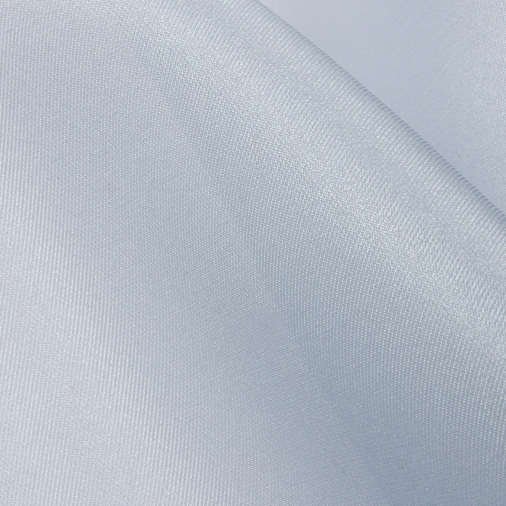 Polyester Twill Organdy - Shimmering Dusty Blue - Quinn Collection