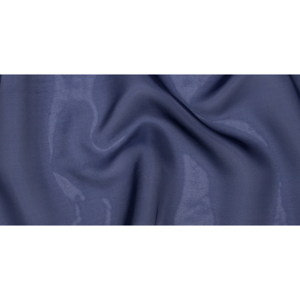 Polyester Twill Organdy - Shimmering Navy - Quinn Collection