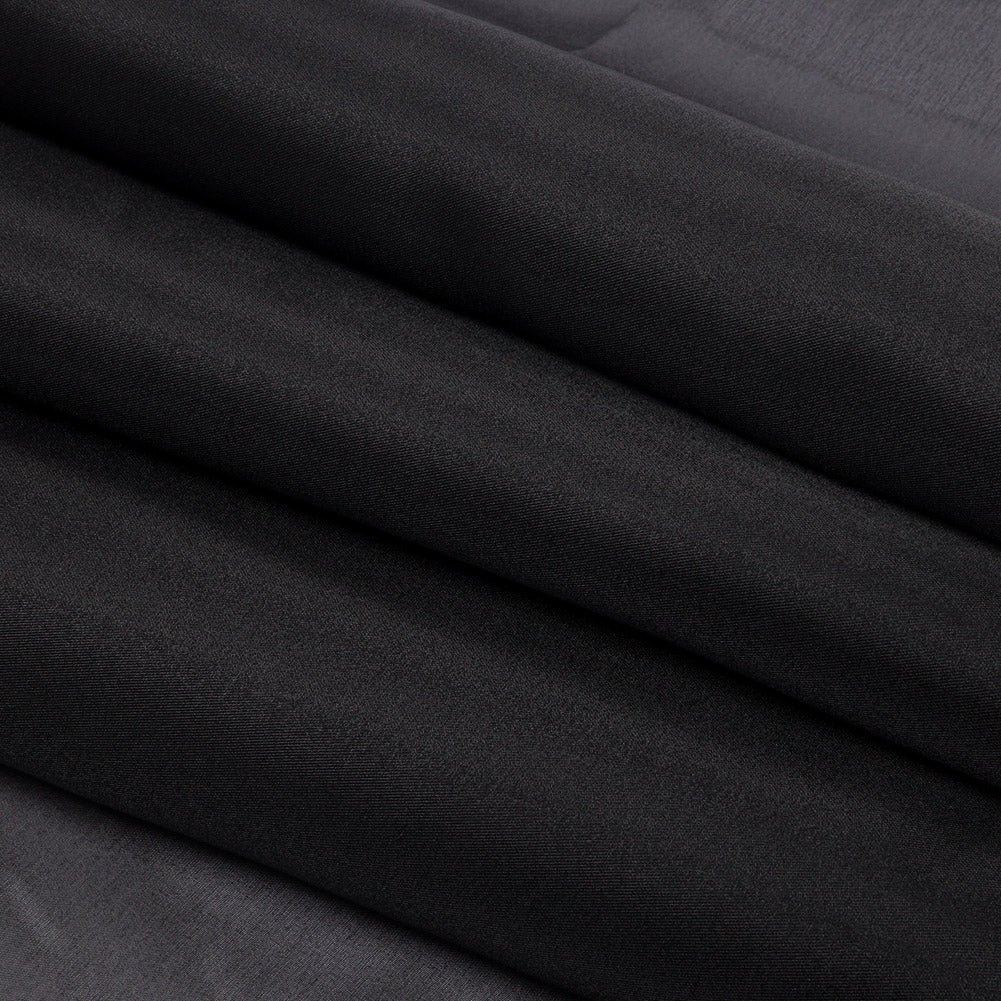 Polyester Twill Organdy - Shimmering Black - Quinn Collection