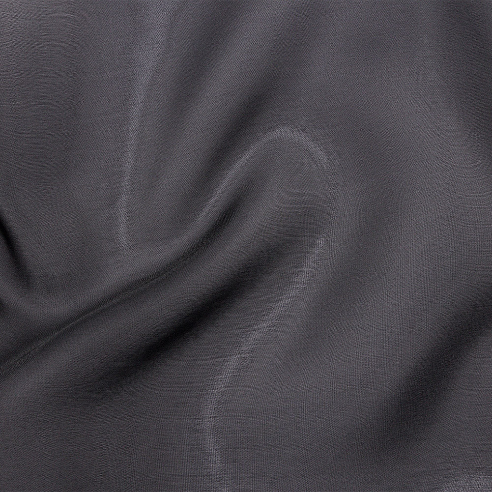 Polyester Twill Organdy - Shimmering Black - Quinn Collection