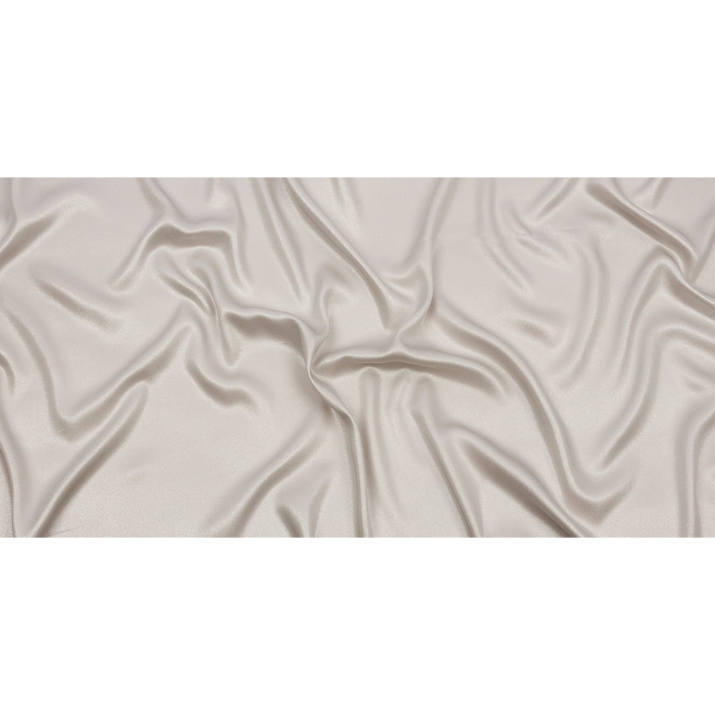 Ultra-Smooth Polyester Georgette with Foiling - Beige and Silver - Valeria Collection
