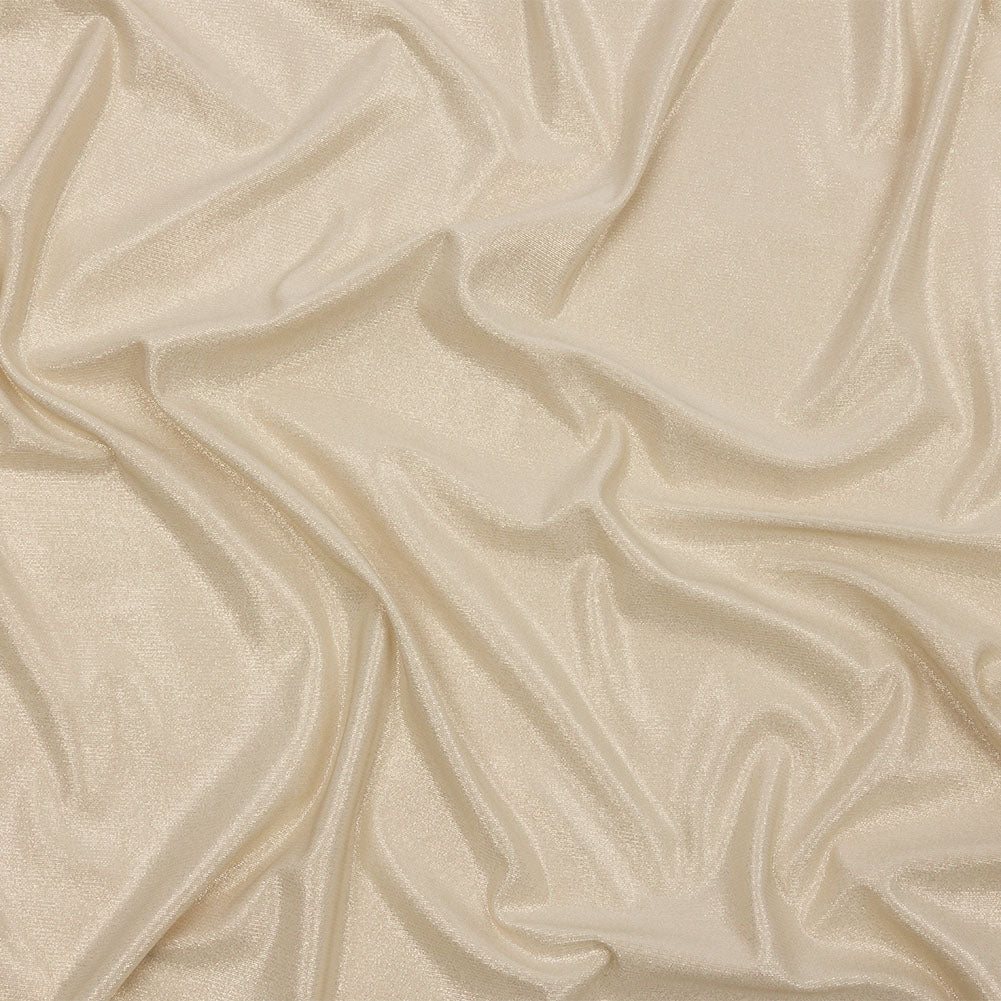 Foiled ITY Interlock Knit - Sand and Gold - Gaby Collection