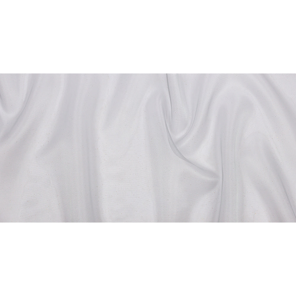 Polyester Mesh Organza with Gold Glitter - Pale Blue - Starlight Collection