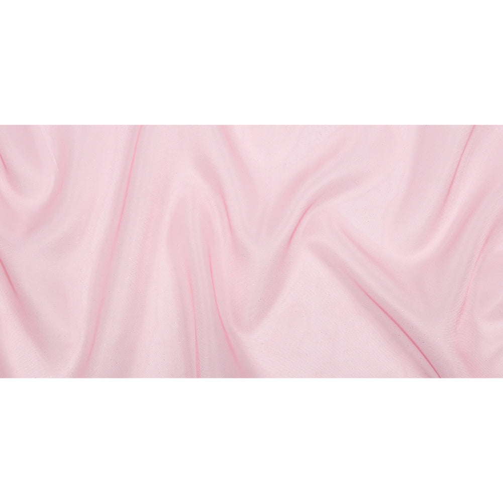 Polyester Mesh Organza with Silver Glitter - Bubblegum - Starlight Collection