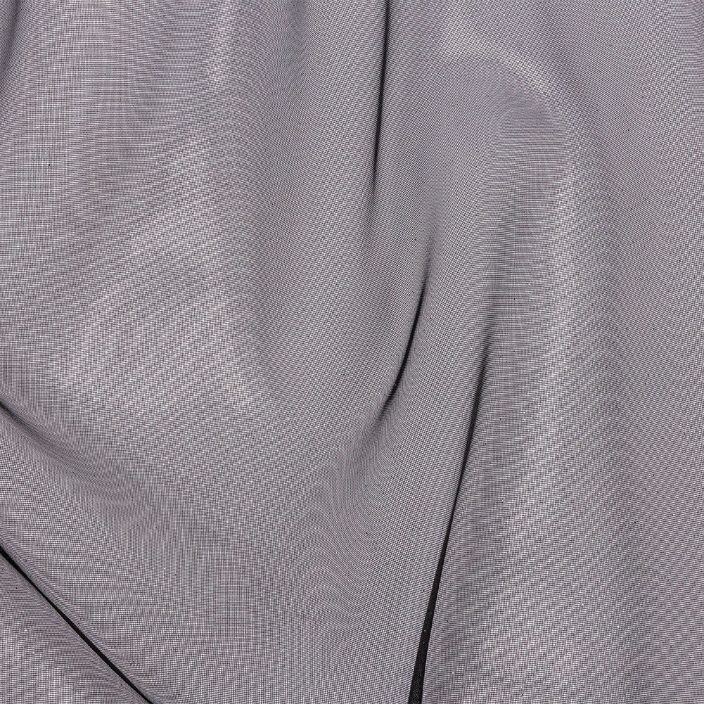 Polyester Mesh Organza with Silver Glitter - Black - Starlight Collection