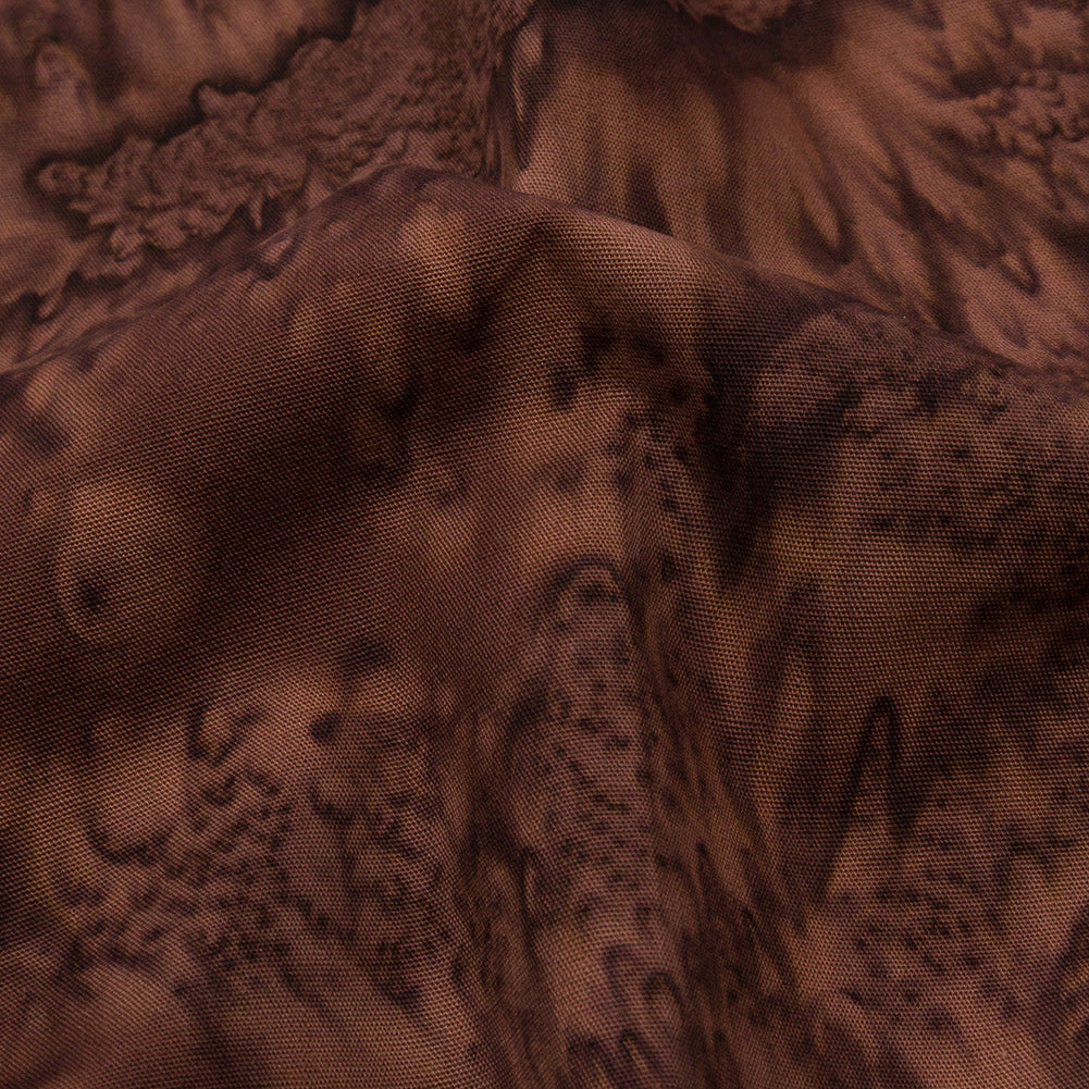 Island Batiks Foundation Basics Coffee Abstract Quilting Cotton