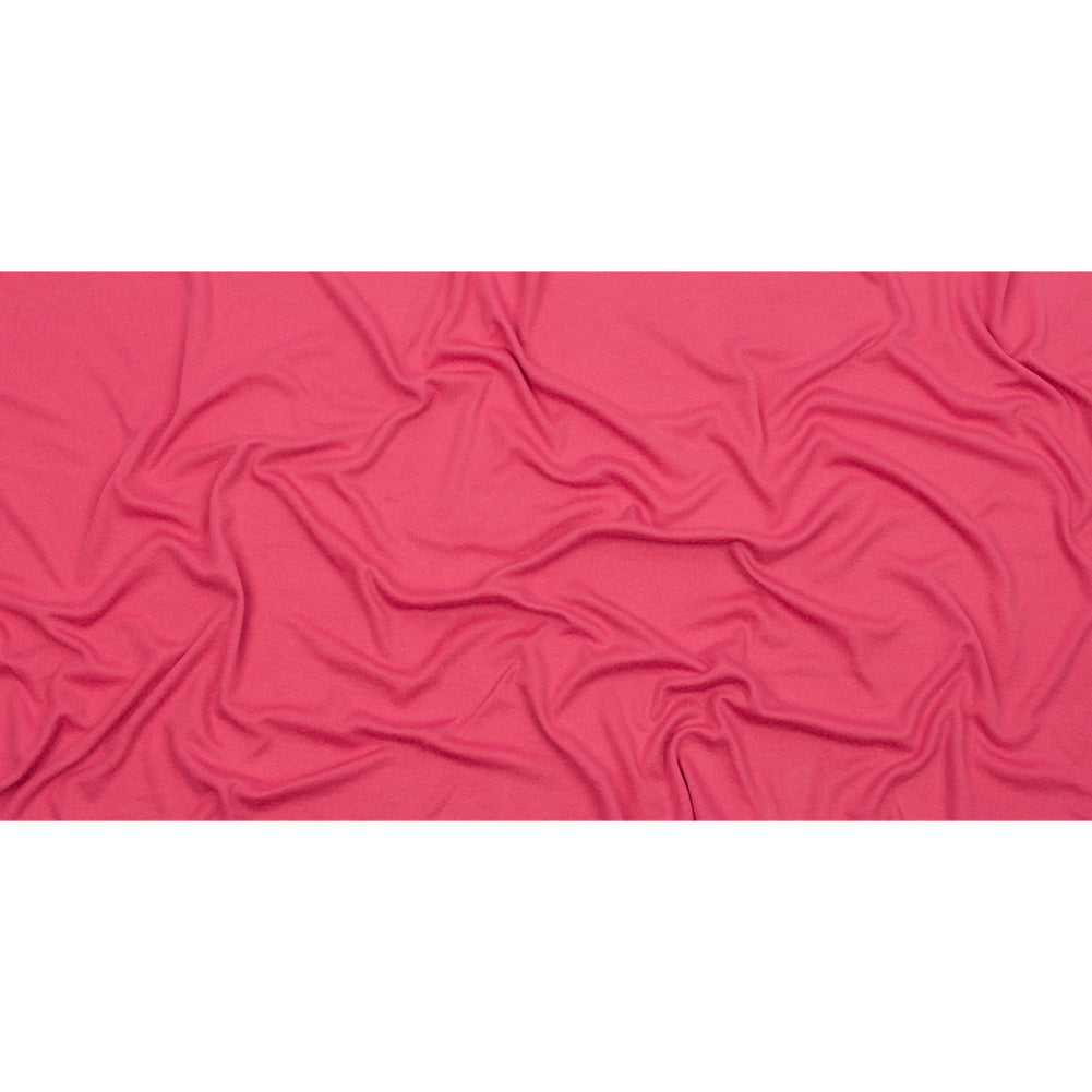 Soft Red Recycled Polyester Interlock Knit