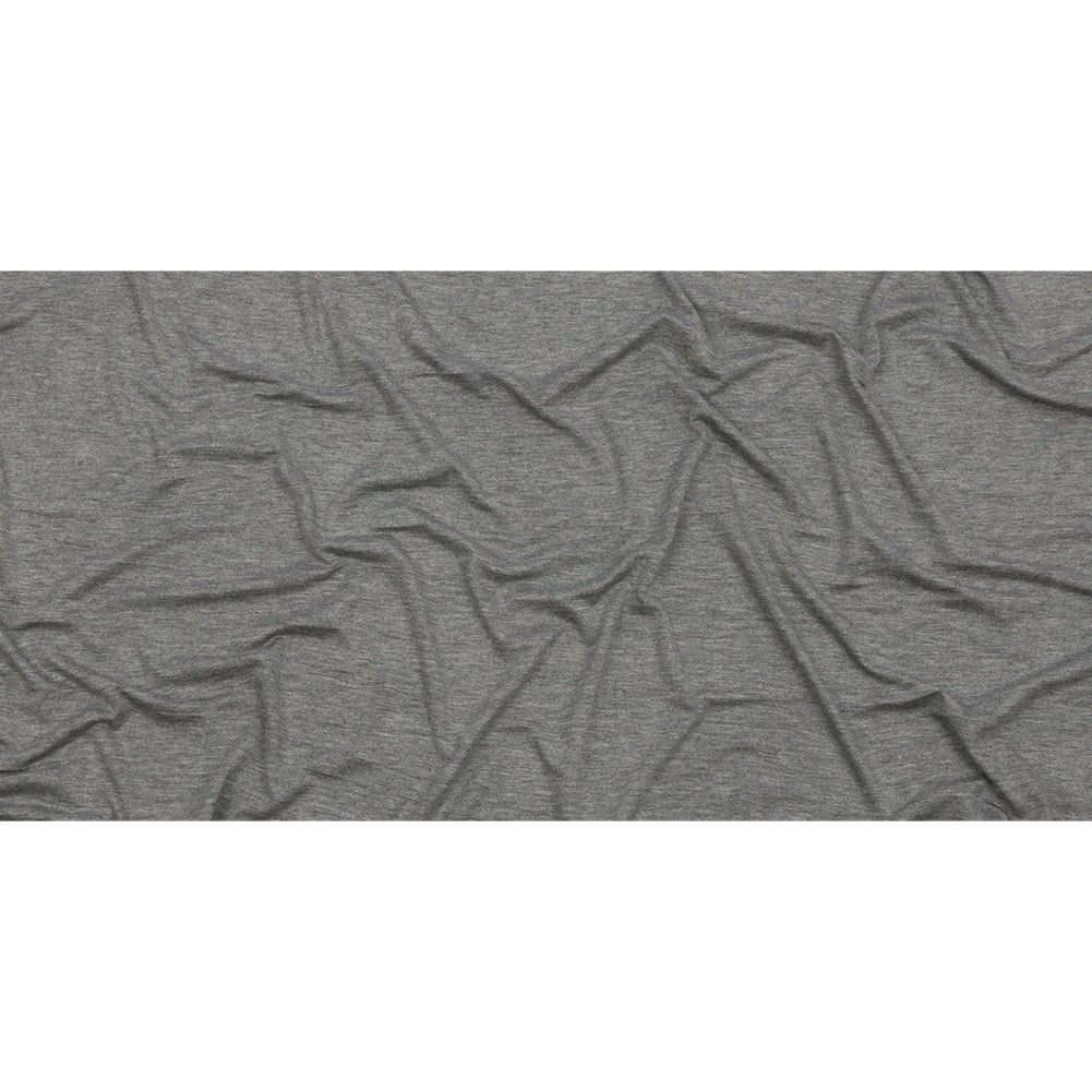 Heathered Gray Stretch Rayon Jersey