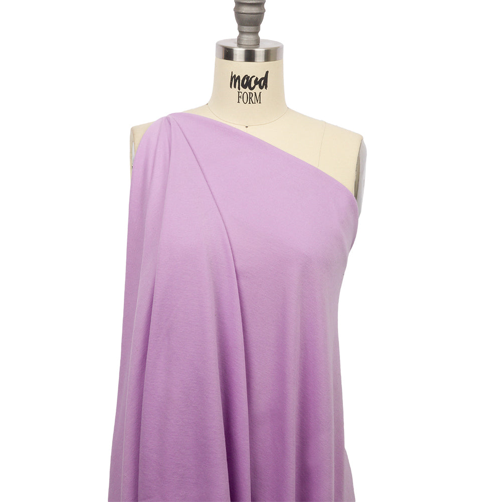 Lavender Recycled Polyester Interlock Knit
