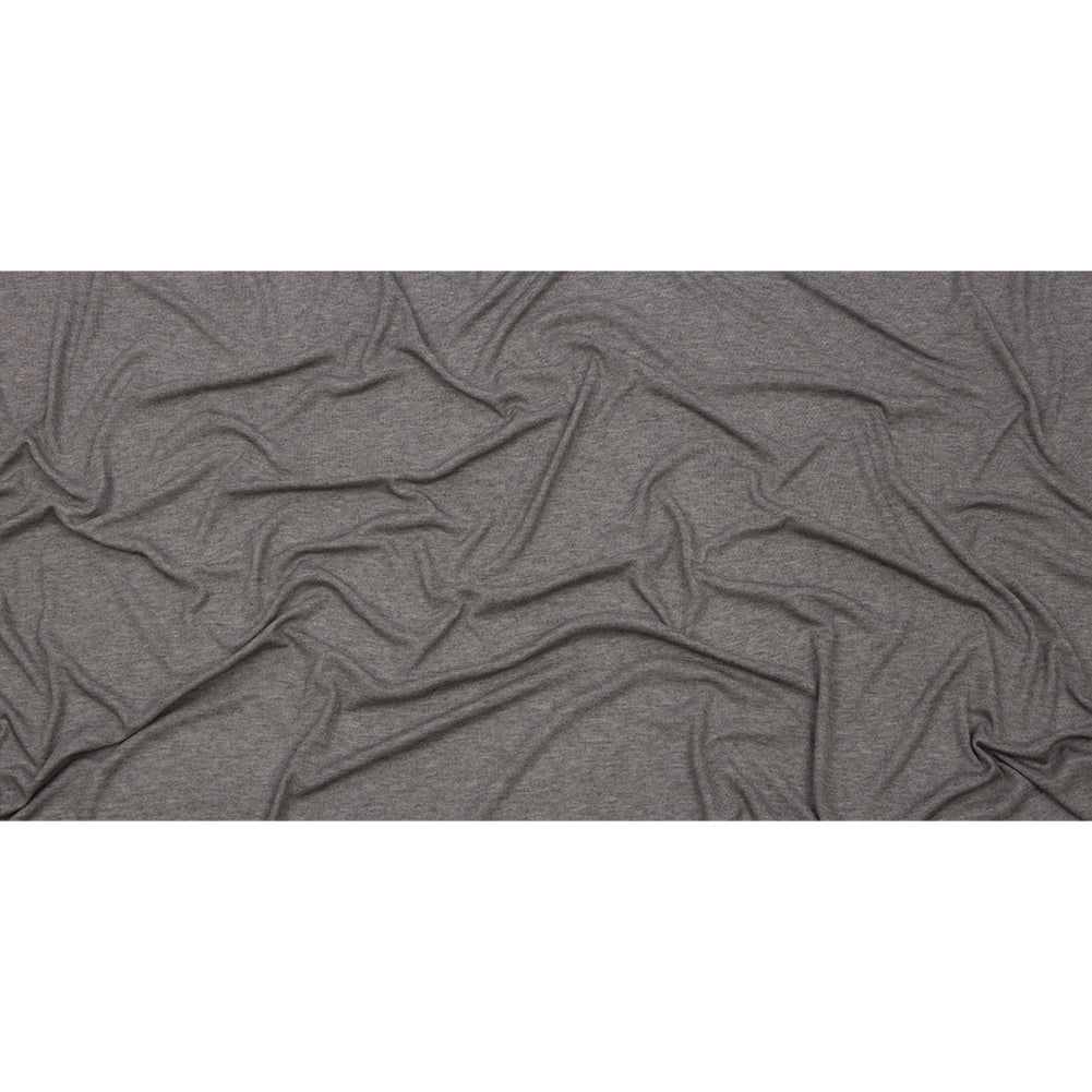 Heathered Pewter Lightweight Rayon Rib Knit