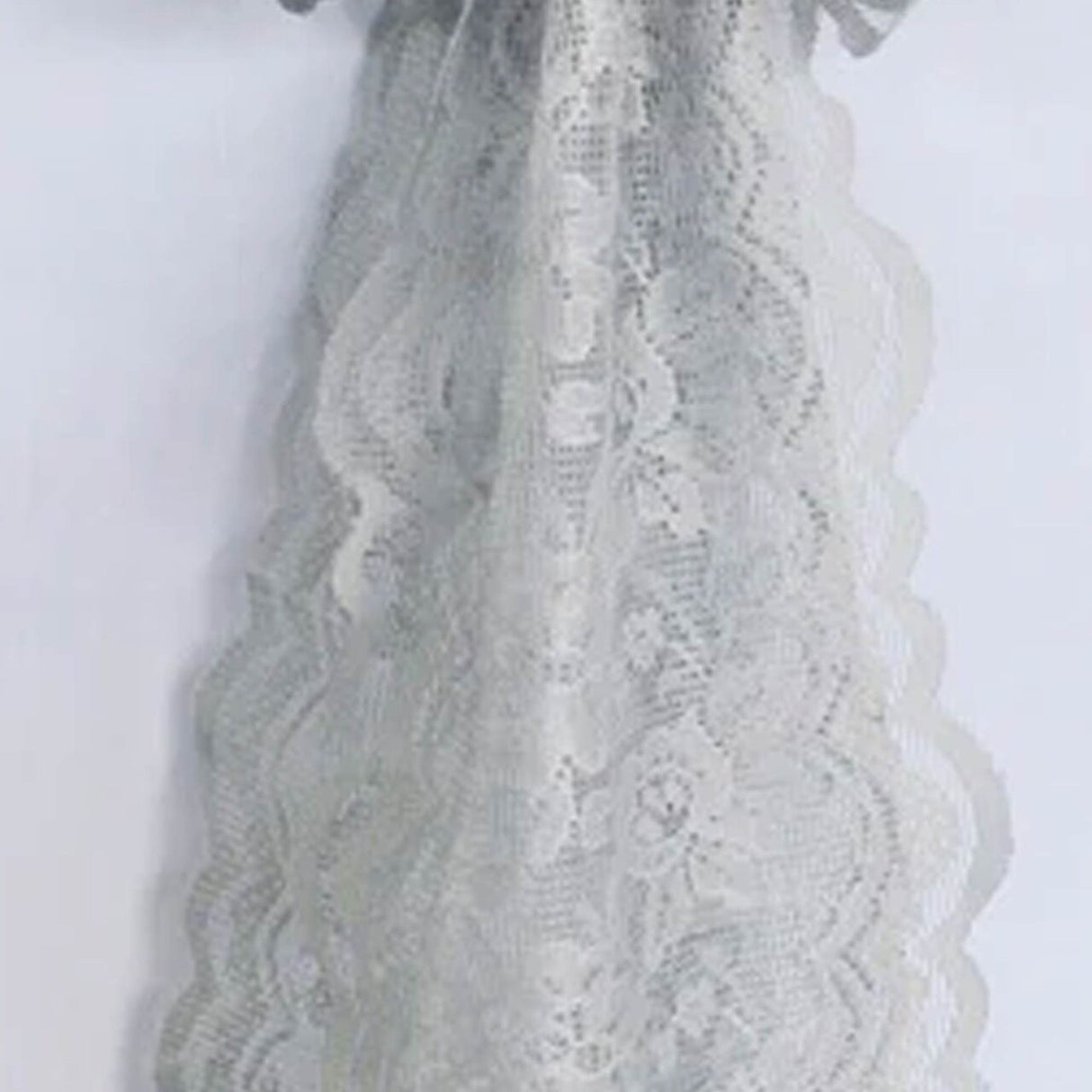 10 Pieces Silver Caspari Lace Chair Sashes for Sophisticated Event Decor 9x108 Inches