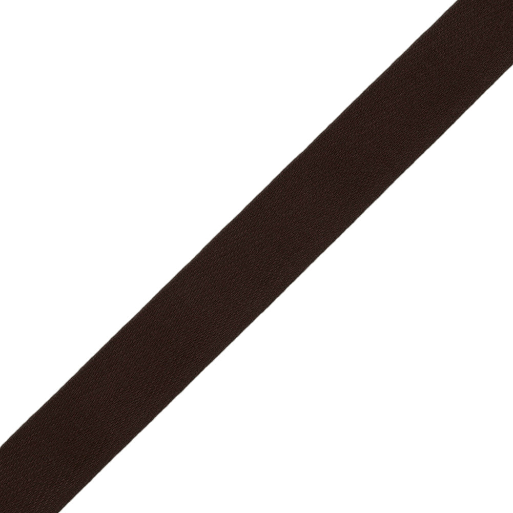 Tilly Black Coffee Herringbone Cotton Twill Tape - 15mm