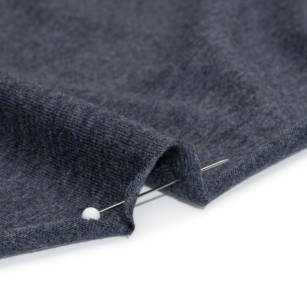 Cotton and Modal Jersey - Heathered Navy Blue