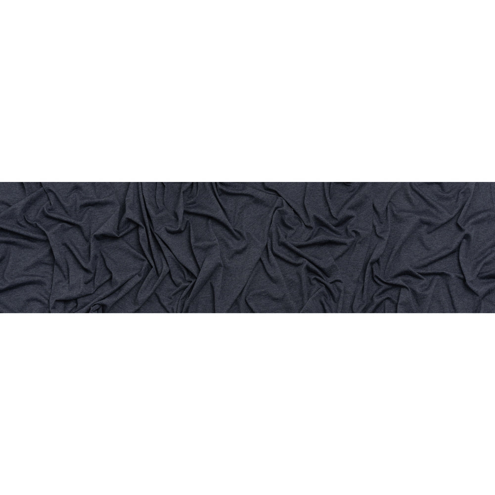 Cotton and Modal Jersey - Heathered Navy Blue