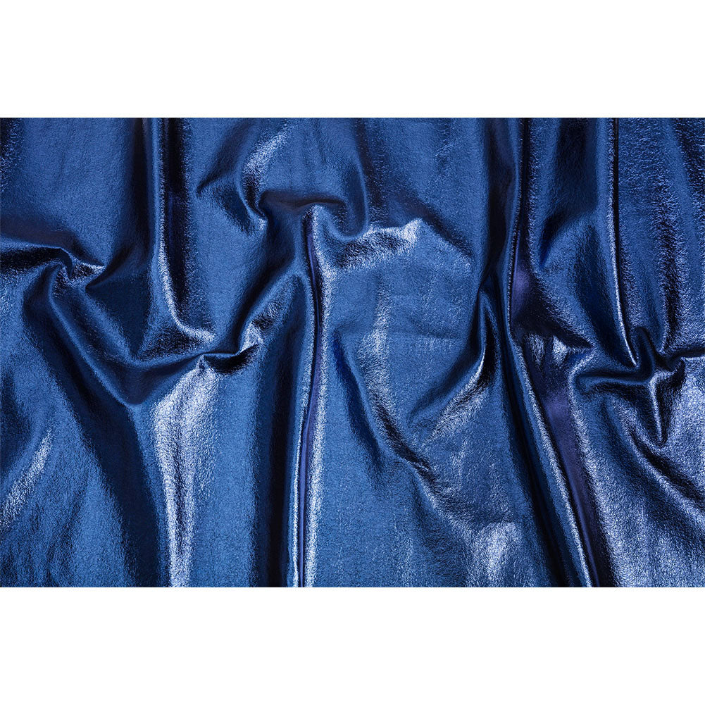 Textured Faux Leather - Metallic Navy - Ileana Collection