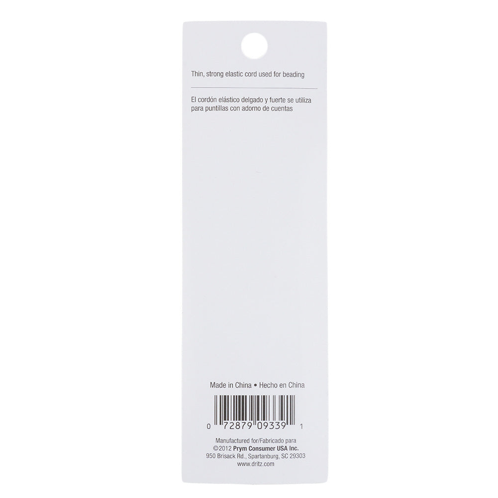Dritz White Thin Beading Cord Elastic - 3 yd
