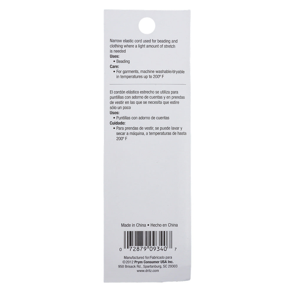 Dritz White Beading Cord Elastic - 5 yd
