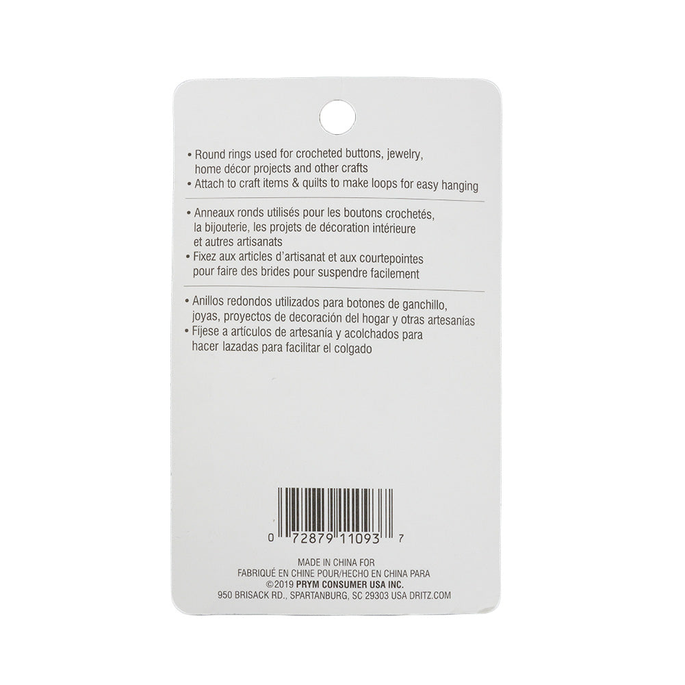 Dritz 14ct White Plastic O-Rings - 1.125"