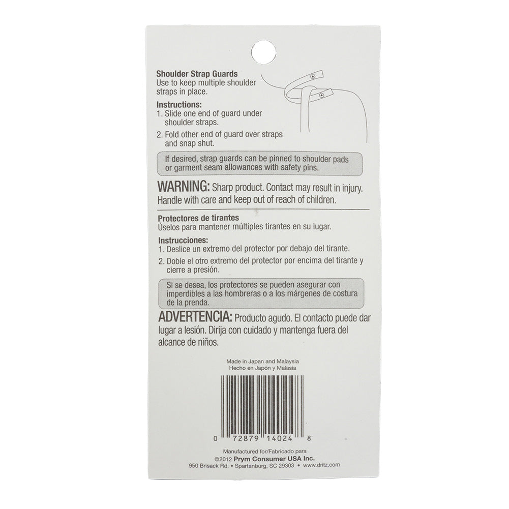 Dritz White Shoulder Strap Guards - 1 pair