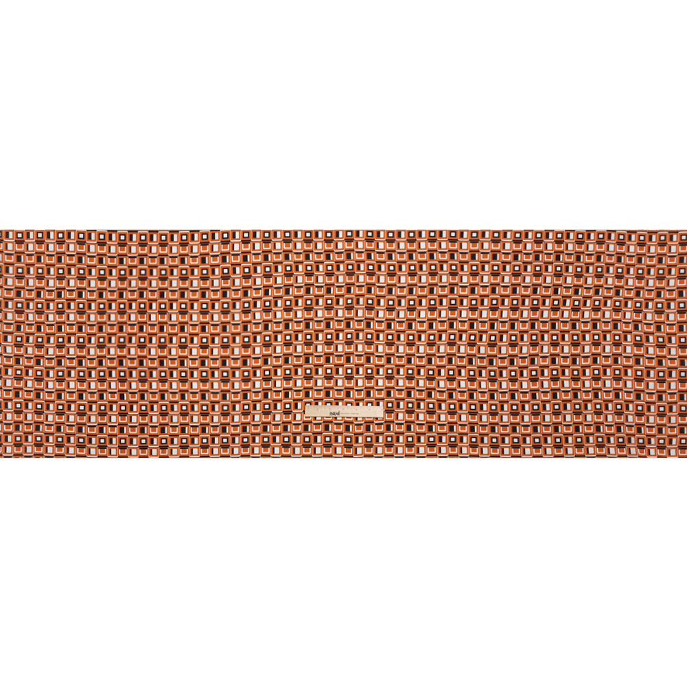 Mood Exclusive Orange Checkerboard Cadence Drapey Viscose Woven
