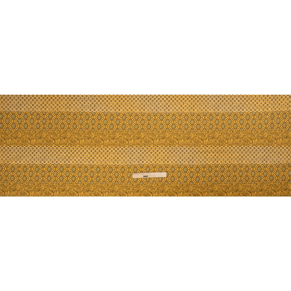 Mood Exclusive Yellow Tropic Arrangement Stretch Cotton Sateen