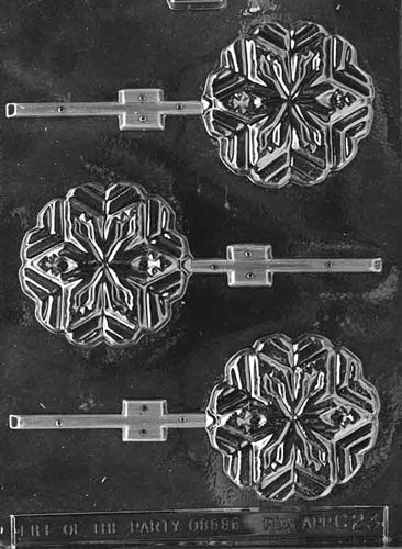 Snowflake Lolly Chocolate Mold