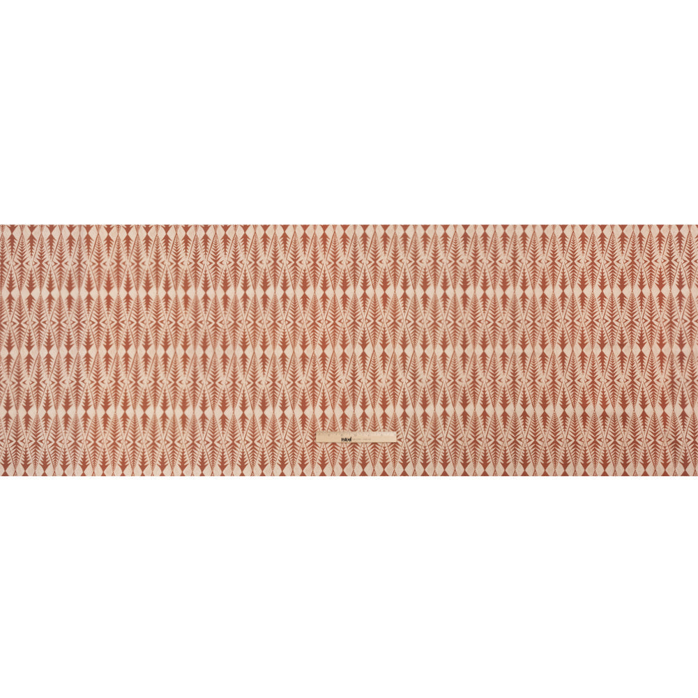 Stretch Cotton Twill Print - Sienna Abstract Diamonds - Mood Exclusive Maui Treeline