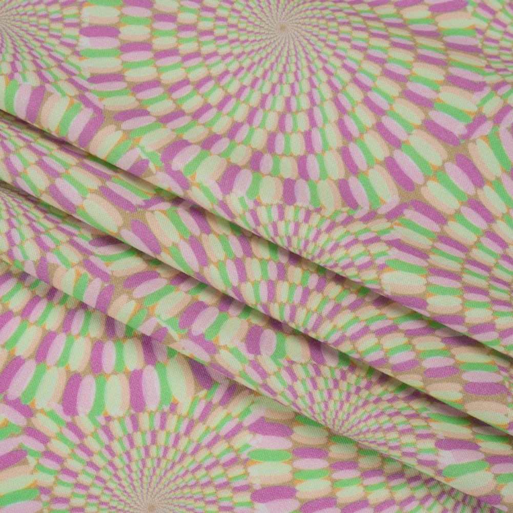 Mood Exclusive Purple Hype Hypnosis Stretch Sustainable Rayon Batiste