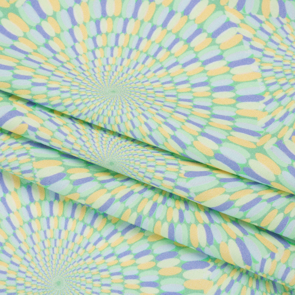 Mood Exclusive Blue Hype Hypnosis Stretch Sustainable Rayon Batiste