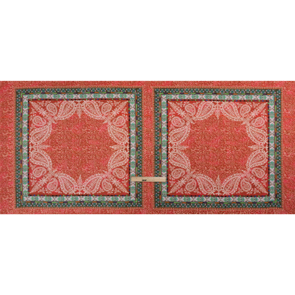 Mood Exclusive Red Bandana Bonanza Stretch Sustainable Rayon Batiste Panel