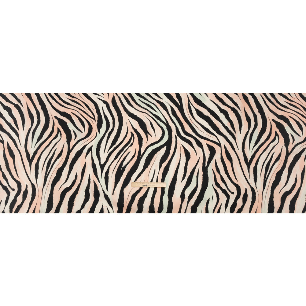 Mood Exclusive Pink Zebrine Zeal Stretch Cotton Poplin