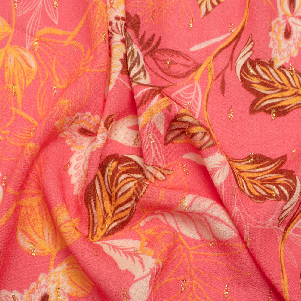 Mood Exclusive Parakeet Sweets Metallic Dotted Crinkled Viscose Crepe