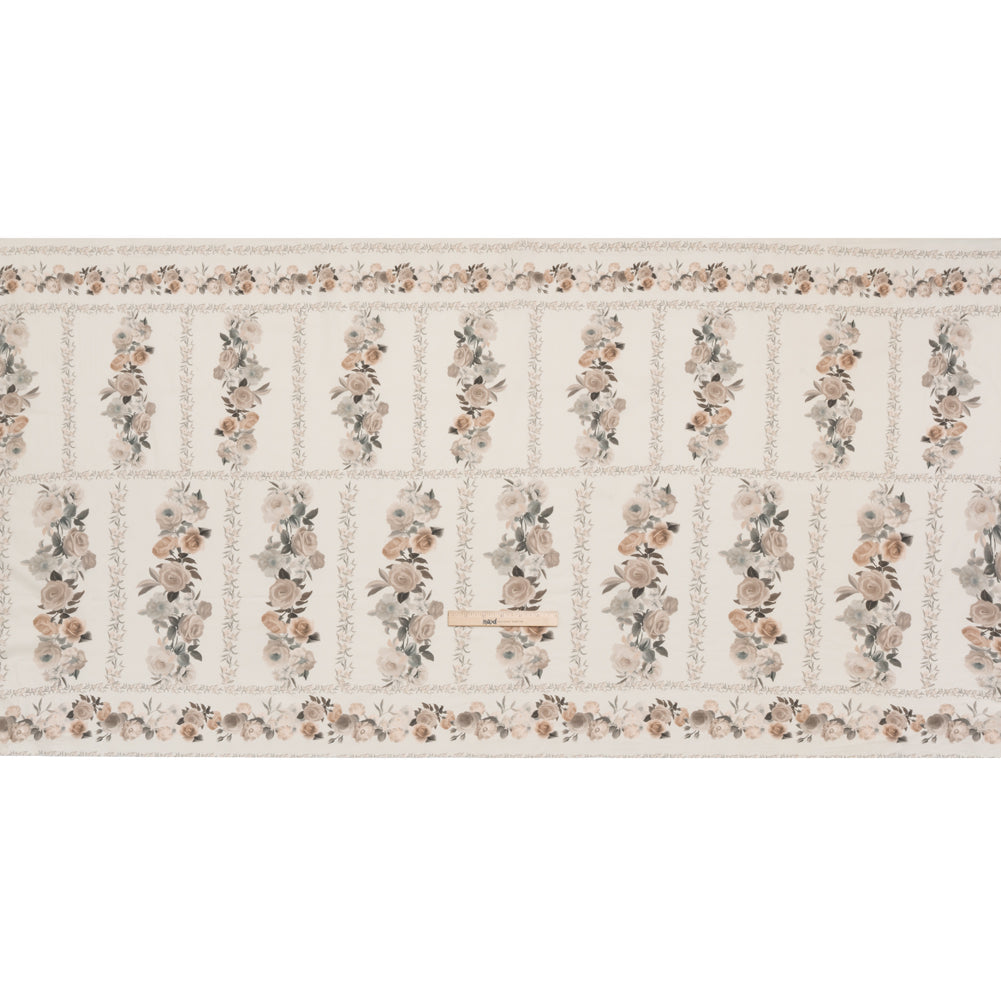 Mood Exclusive Cream Prosaic Petals Cotton Voile Panel