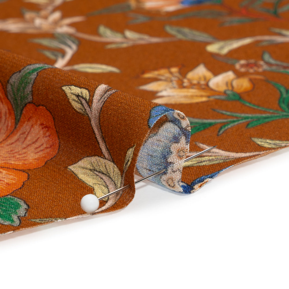 Mood Exclusive Brown Musee des Fleurs Viscose Georgette
